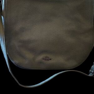 Coach Charcoal Leather Messenger Bag